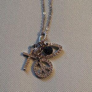Swarovski Silver Charm Necklace